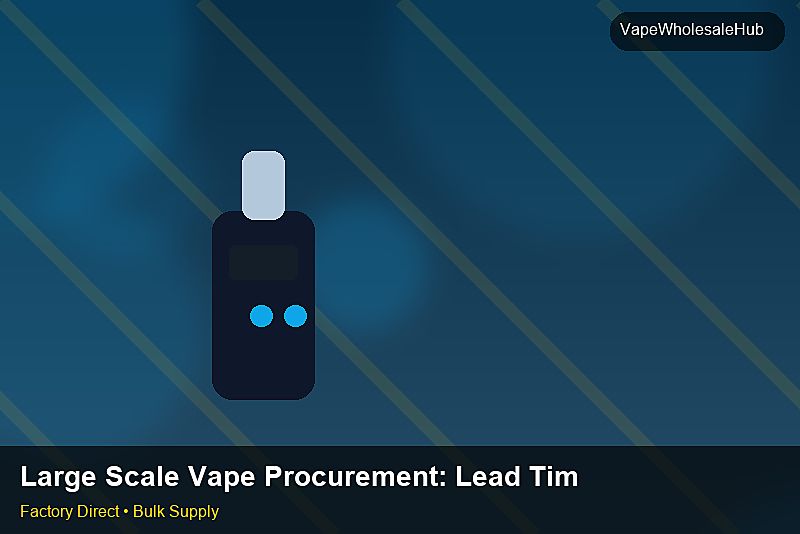 Large Scale Vape Procurement โ Large Scale Vape Procurement: Lead Time & MOQ | 2026 Edition photo 2
